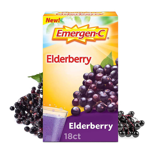 Emergen-C Emergen-C Fizzy Drink Mix Immune Support Elderberry Vitamins & Supplements