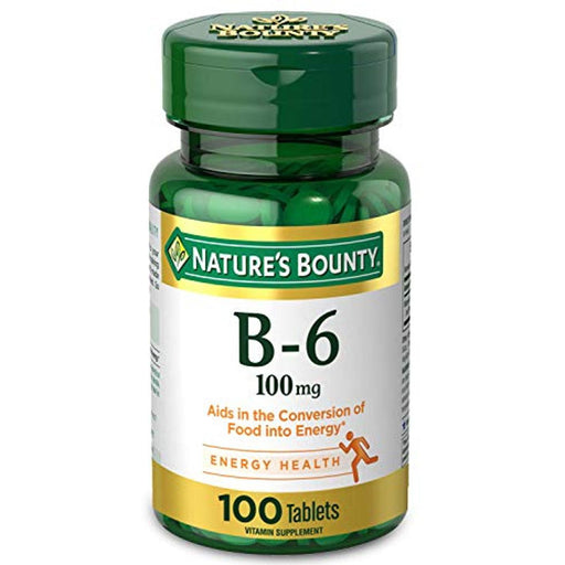 Nature's Bounty Nature's Bounty Vitamin B 6, 100 Mg, Tablets Vitamins & Supplements