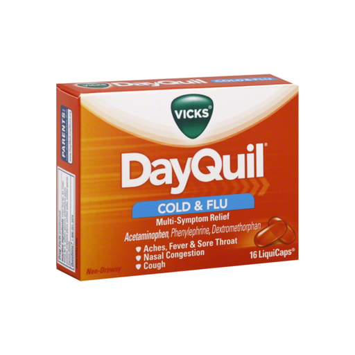 Vicks Vicks Dayquil Cold And Flu Multi-Symptom Relief Liquicaps Medicine & Drugs