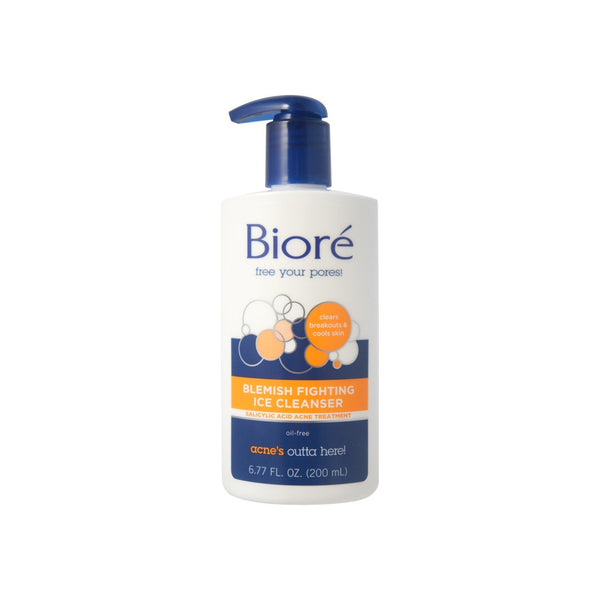 Biore Biore Blemish Fighting Ice Cleanser Salicylic Acid Acne Treatment 6.77 Oz Skin Care