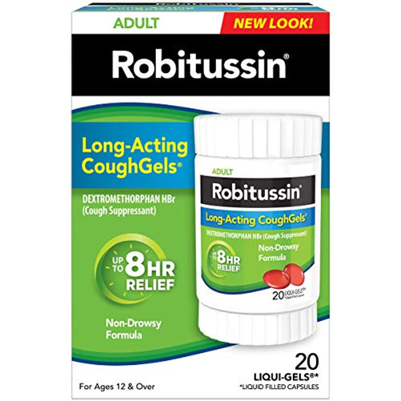 Robitussin Robitussin Adult Long Acting Cough Gels Health & Beauty White Smoke