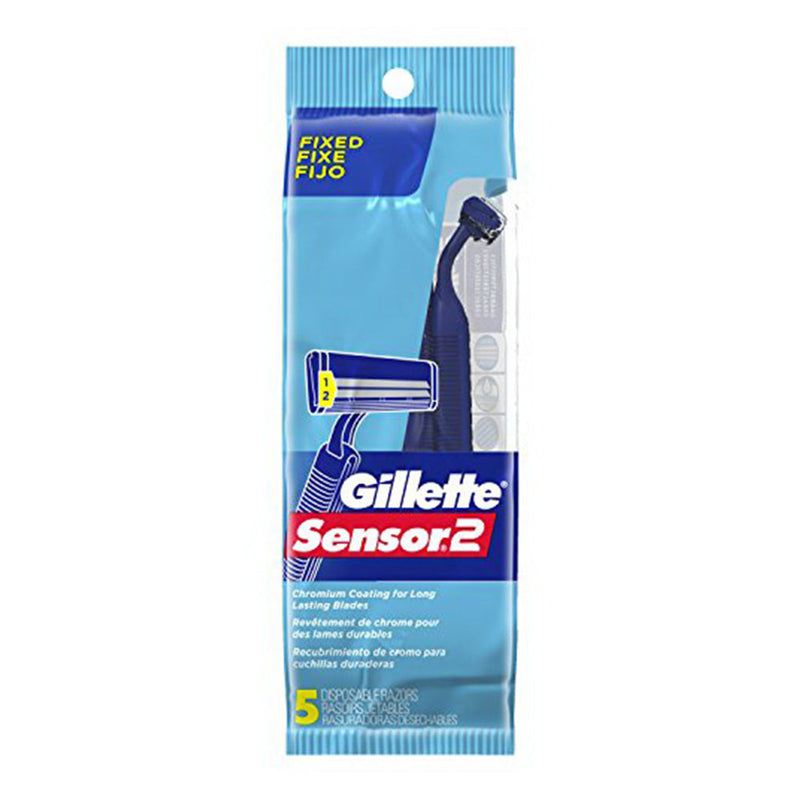 Gillette Gillette Razors, Disposable, Sensor 2, Fixed Shaving & Grooming