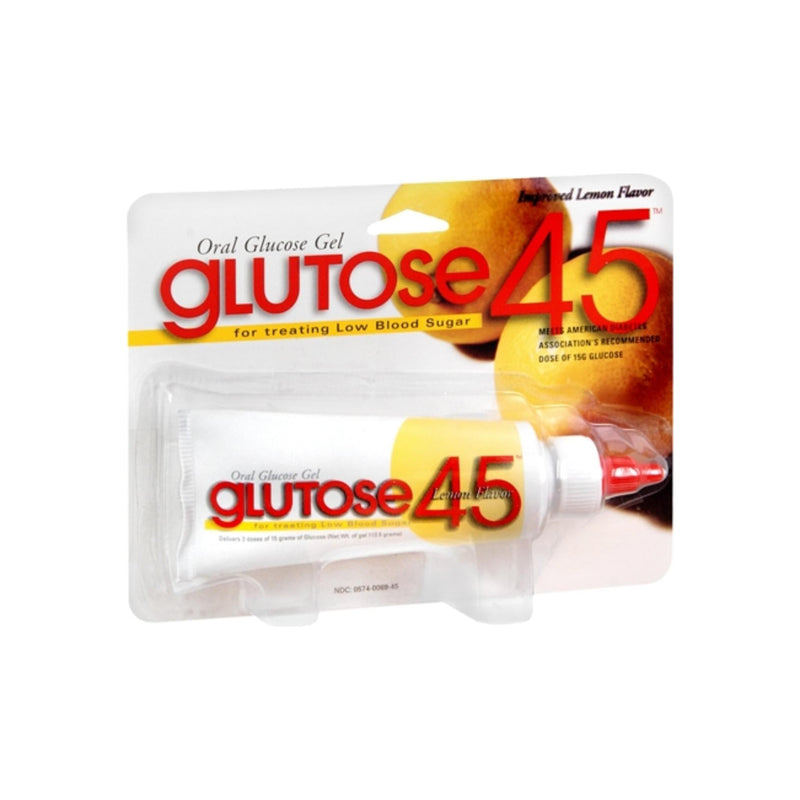 Glutose Glutose 45 Oral Glucose Gel – Rapid Response Energy, Lemon Flavor (112.5 Gm) Health Care