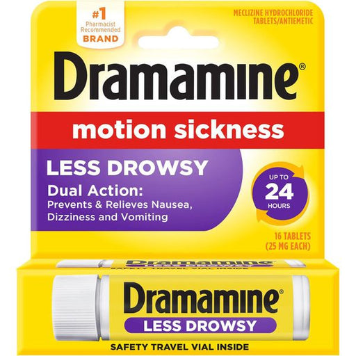 Medtech Dramamine® Motion Sickness Relief – All Day Less Drowsy Medicine Cabinets