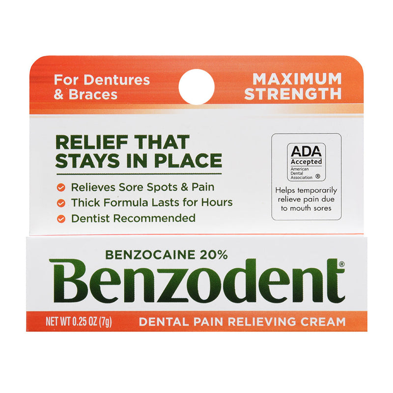 Benzodent Benzodent Denture Pain Relieving Cream Dentures