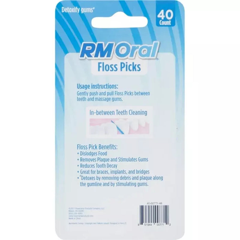 RM Oral RM Oral Floss Picks – Dual-Action Dental Cleaners Dental Floss