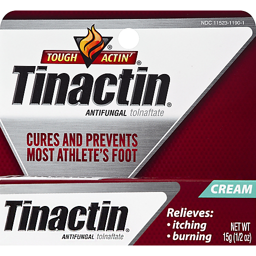 Tinactin Tinactin Antifungal 1% Tolnaftate Cream 0.5 Oz. Box First Aid Dark Red