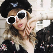 zeroUV Oversize Retro Tapered Arms Clout Goggle Oval Sunglasses 53mm C383 Sunglasses