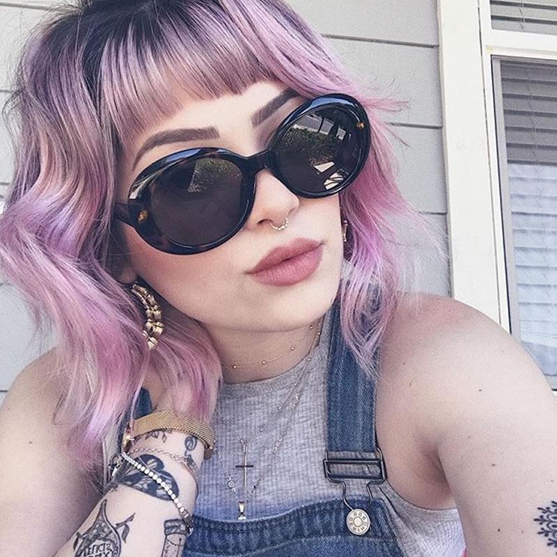 zeroUV Oversize Retro Tapered Arms Clout Goggle Oval Sunglasses 53mm C383 Sunglasses