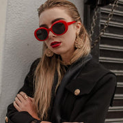 zeroUV Oversize Retro Tapered Arms Clout Goggle Oval Sunglasses 53mm C383 Sunglasses