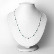 Bids.com 1.80 Carat Genuine Emerald .925 Sterling Silver Necklace Necklaces