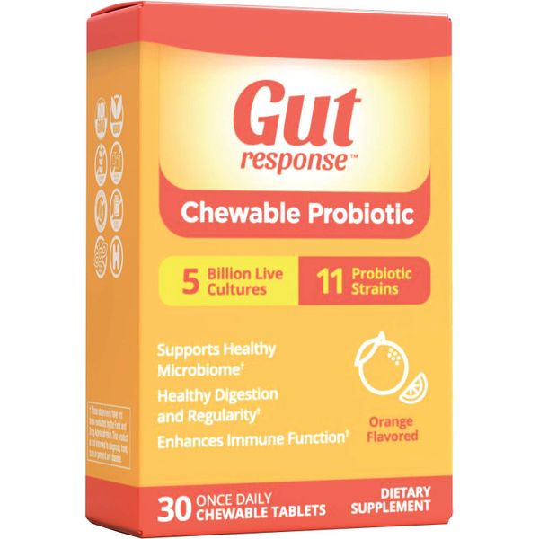 Gut Response Gut Response Chewable Probiotic, 30 Capsule Vitamins & Supplements