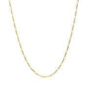 Bids.com 14k Yellow Gold Solid Figaro Chain 1.3mm Necklaces
