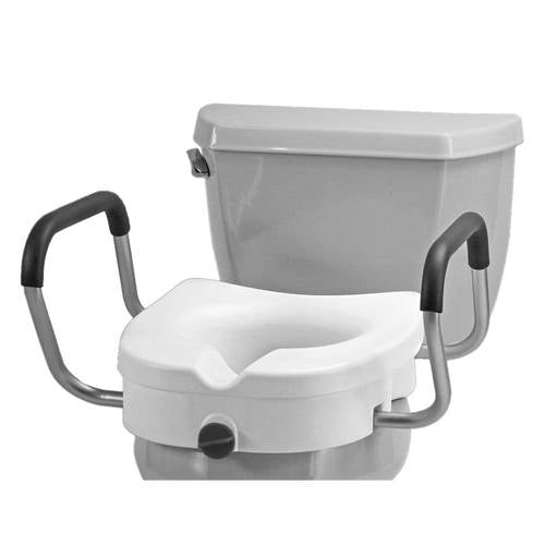 Nova Nova 5" Raised Toilet Seat With Arms - White Toilet & Bidet Seats