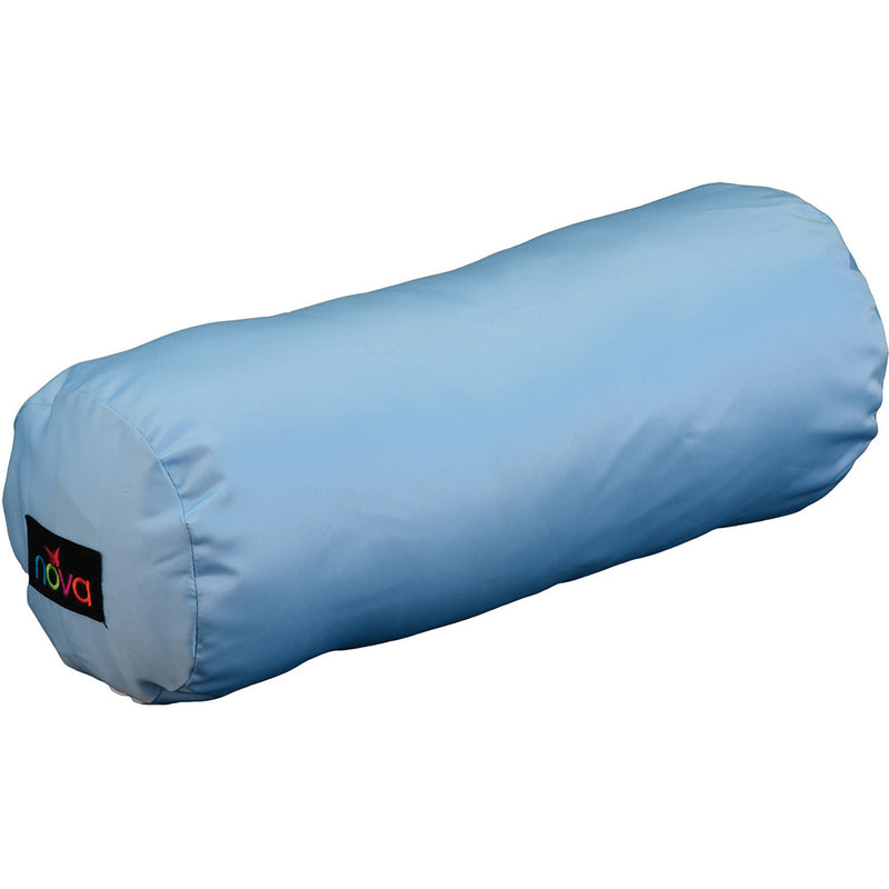 0 NOVA Roll Pillow Sky Blue Satin 2696S-R Pillows