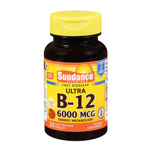 Sundance Vitamins Sundance Vitamins Vitamin B12 6000 Mcg Tablets Vitamins & Supplements