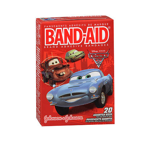 Band-Aid Band-Aid Brand Adhesive Bandages Featuring Disney-Pixar Cars For Kids, Assorted Sizes, 20 Count First Aid Firebrick