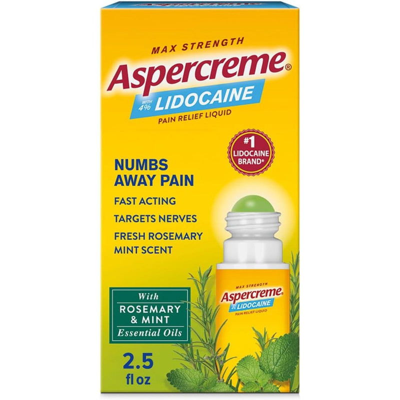 Aspercreme Aspercreme Lidocaine With Essential Oils Rosemary Mint Medicine & Drugs