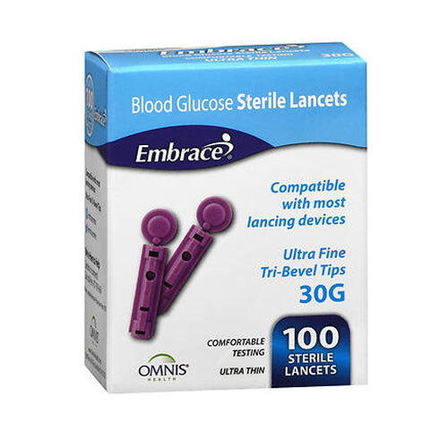 Embrance Embrace 30G Lancets 100Ct Gauges