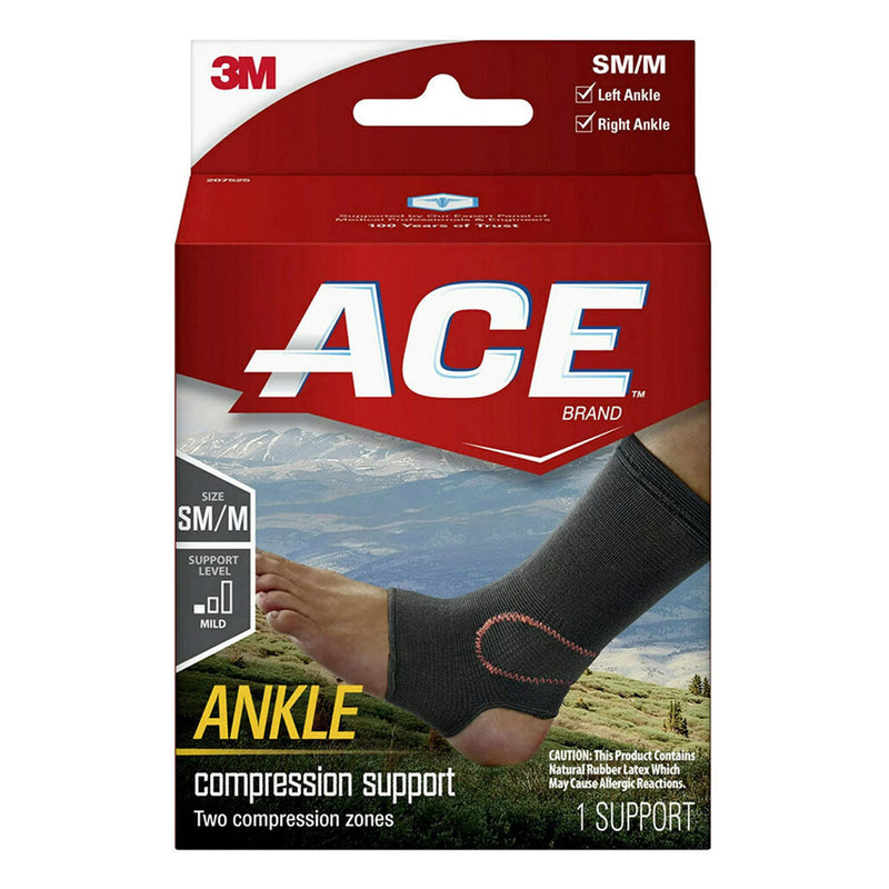 ACE Ace Brand Compression Ankle Support, Small/Medium, Black Plumbing Fittings & Supports