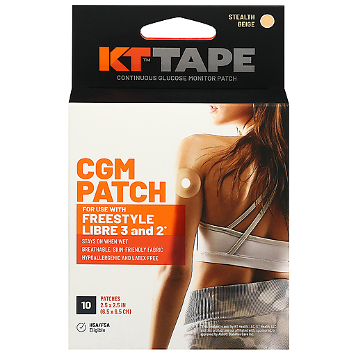 KT Tape KT Tape Cgm Patch, Stealth Beige First Aid