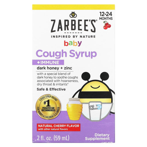 Zarbee's Zarbee's® Baby Cough Syrup + Immune – Natural Cherry (2 Fl Oz) Syrup