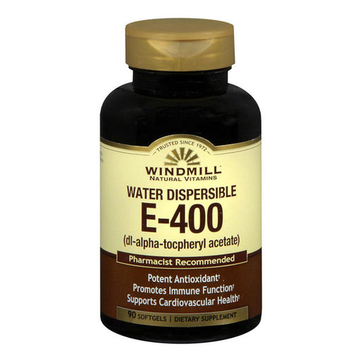 Windmill Windmill Vitamin E-400 Softgels Water Dispersible 90 Soft Gels Vitamins & Supplements