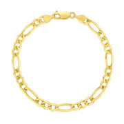 Bids.com 10k Yellow Gold Solid Figaro Bracelet (4.50 mm) Bracelets