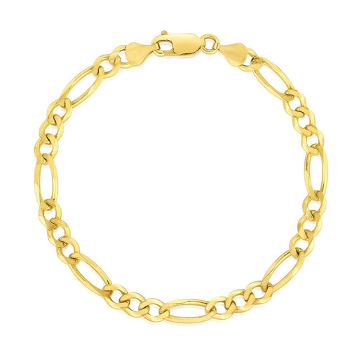 Bids.com 10k Yellow Gold Solid Figaro Bracelet (4.50 mm) Bracelets