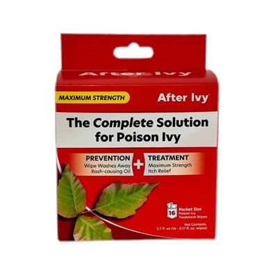 After Bite After Ivy Poison Ivy Relief Pads, 3% Medicated Wipes, 16 Count First Aid