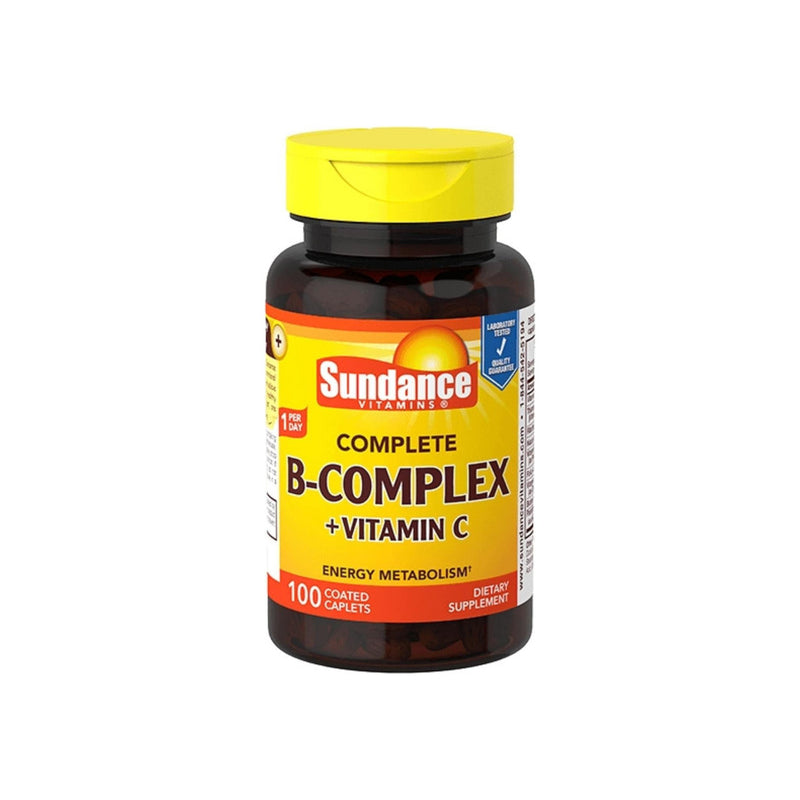 Sundance Sundance Vitamins, Complete B-Complex + Vitamin C, 100 Coated Caplets Vitamins & Supplements