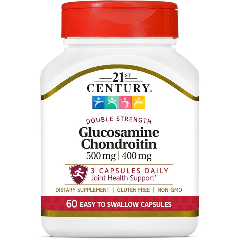 21st Century 21st Century Glucosamine Chondroitin – Double Strength (500 mg / 400 mg, 60 Capsules) Vitamins & Supplements