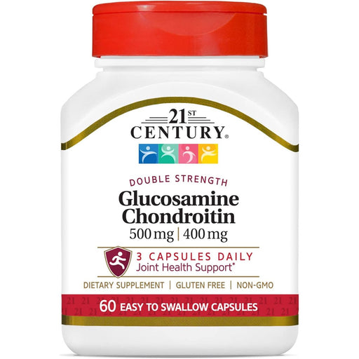 21st Century 21st Century Glucosamine Chondroitin – Double Strength (500 mg / 400 mg, 60 Capsules) Vitamins & Supplements