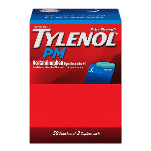 Tylenol Tylenol Pm Extra Strength Caplets, 50X2 Medicine & Drugs