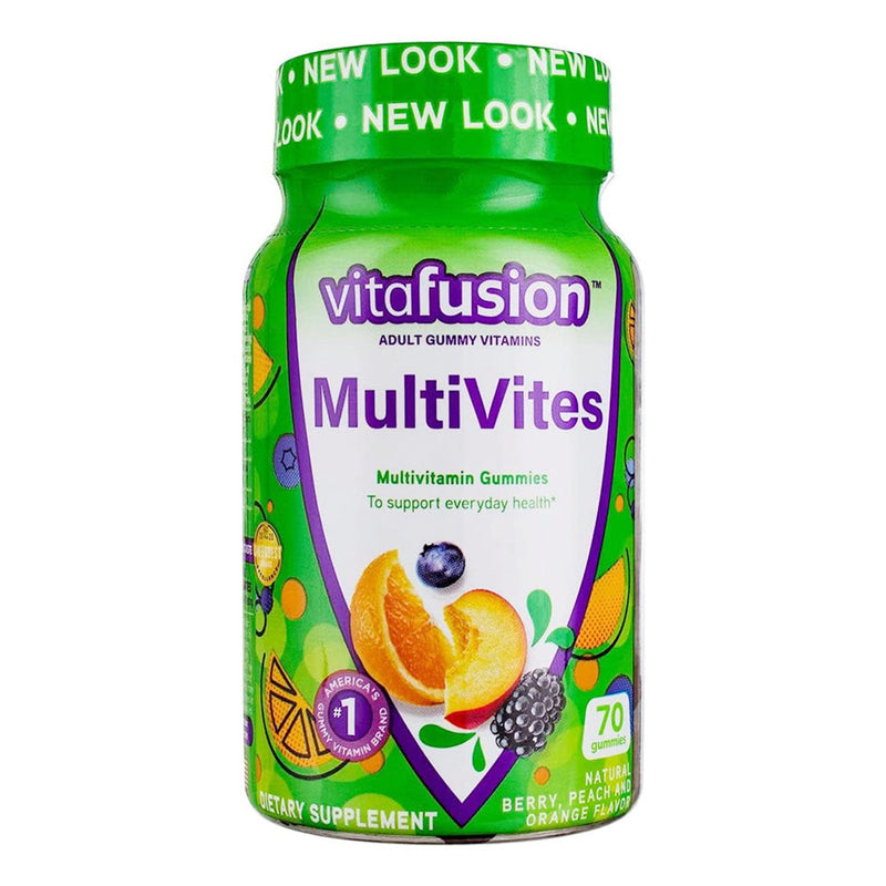 Vitafusion Vitafusion MultiVites Daily Multivitamin Gummies, Berry, Peach & Orange Flavors, 70 Count Vitamins & Supplements