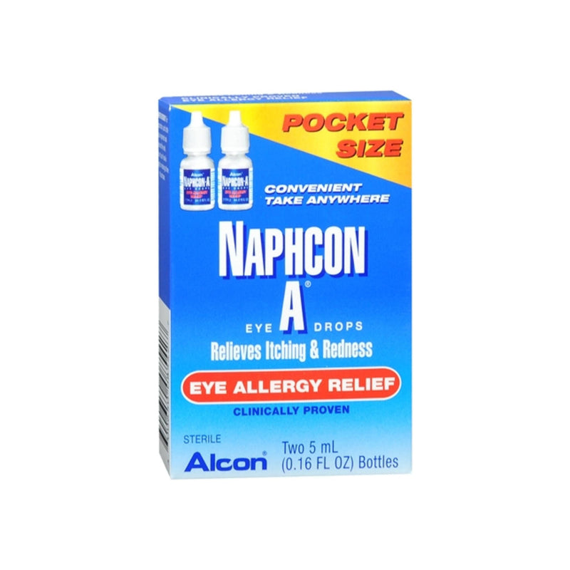 Alcon Alcon Naphcon A Eye Drops Relieves Allergy Relief Pocket Size 2/5ml Eye Drops & Lubricants