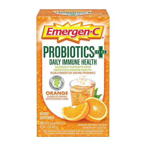 Emergen-C Emergen-C Fizzy Drink Mix Daily Immune Health Orange Probiotics Vitamins & Supplements