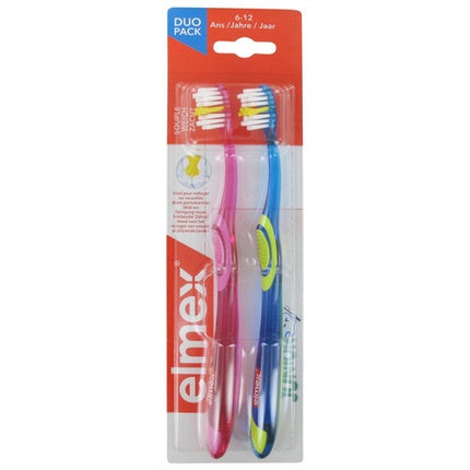 Elmex Elmex Junior Duo Pack Toothbrushes Supple 6-12 Years Toothbrushes