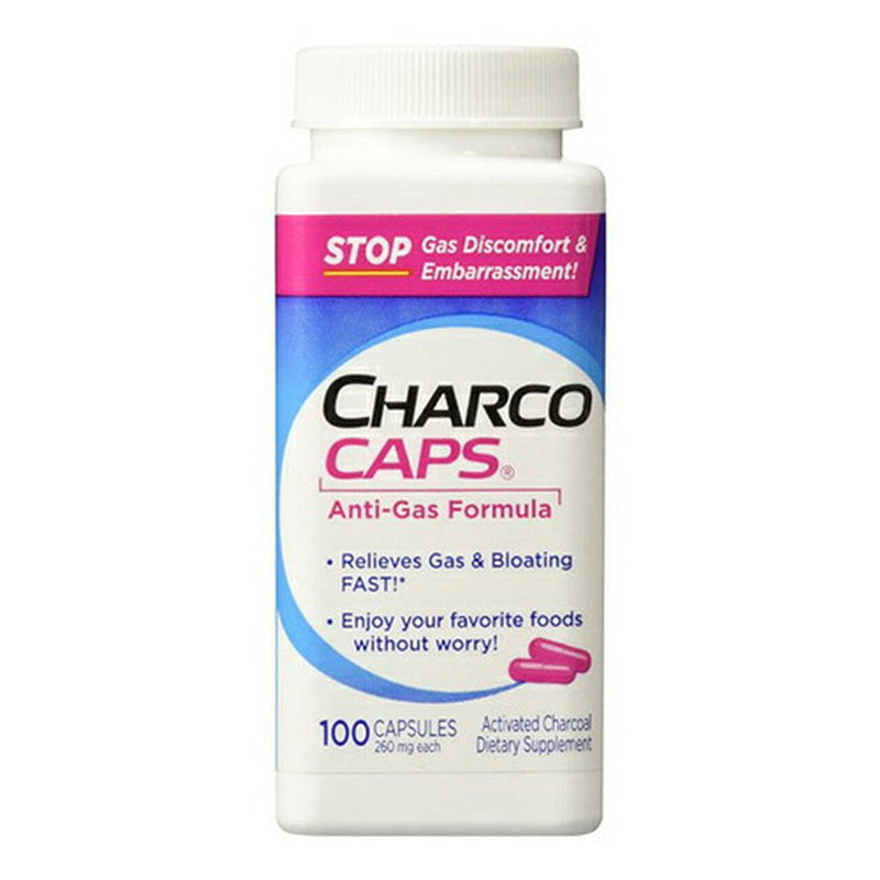 Charcocaps Charcocaps Anti-Gas Formula Capsules 100 Ea Health & Beauty