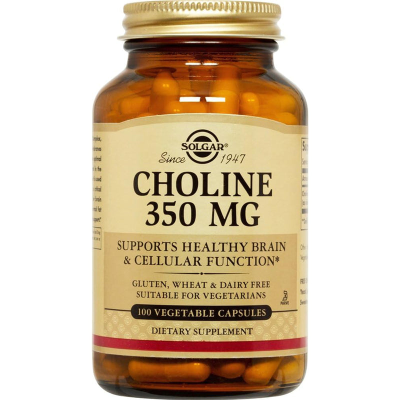 Solgar Solgar Choline 350 Mg, 100 Vegetable Capsules Vitamins & Supplements