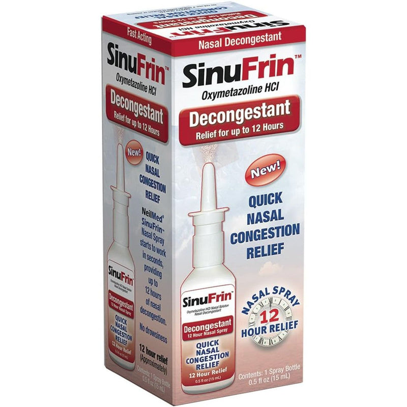 NeilMed NeilMed Sinufrin Decongestant Spray, .5 Fluid Ounce Health Care White Smoke