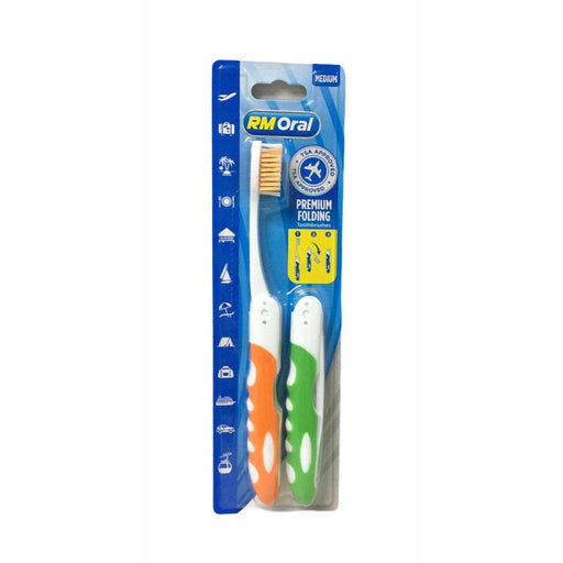 Azi Azi Rm Oral Folding Tbr 2 Medium Toothbrushes