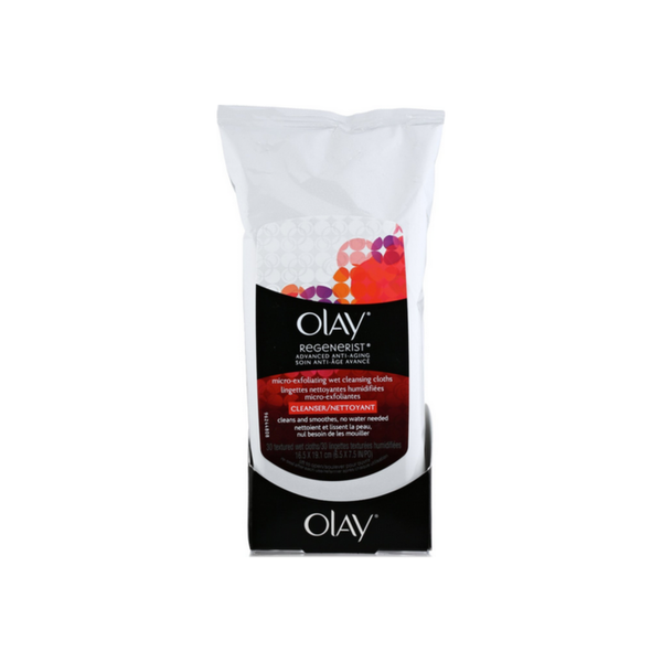 Olay Olay Wet Cleansing Cloths, Advanced, Anti-Aging, Micro-Exfoliating Facial Cleanser