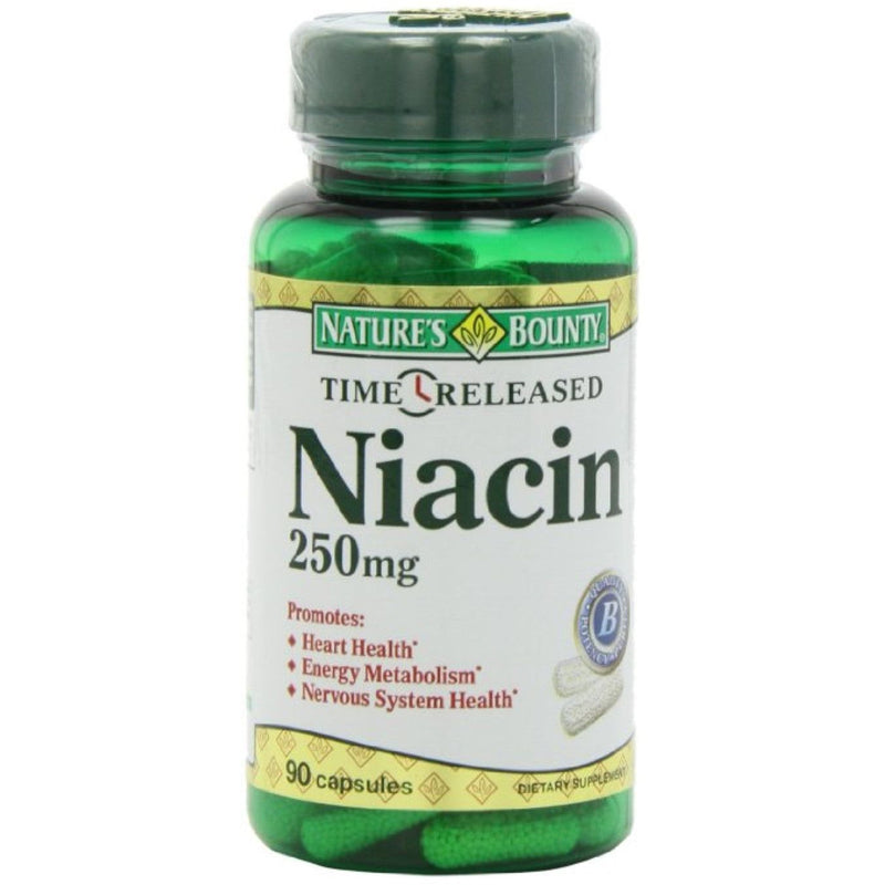 Nature's Bounty Nature's Bounty Natural Time Release Niacin 250 Mg Capsules Vitamins & Supplements