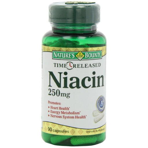 Nature's Bounty Nature's Bounty Natural Time Release Niacin 250 Mg Capsules Vitamins & Supplements