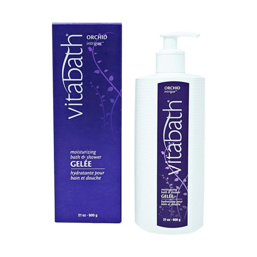 Vitabath Vitabath Orchid Intrigue Moisturizing Bath & Shower Gel Wash Alluring Botanical Skin-Softening Hydrating & Soothing Skincare, Body Cleanser & Foaming Gelee Bath - Cruelty-Free - 21 Oz Body Wash