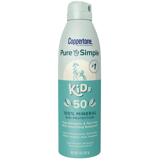 Coppertone Coppertone Pure & Simple Kid's Sunscreen Spray - SPF 50 - 5oz Sunscreen