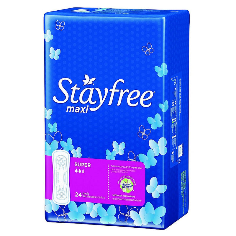 Stayfree Stayfree Super Maxi Pads, Heavy Protection Health & Beauty Royal Blue