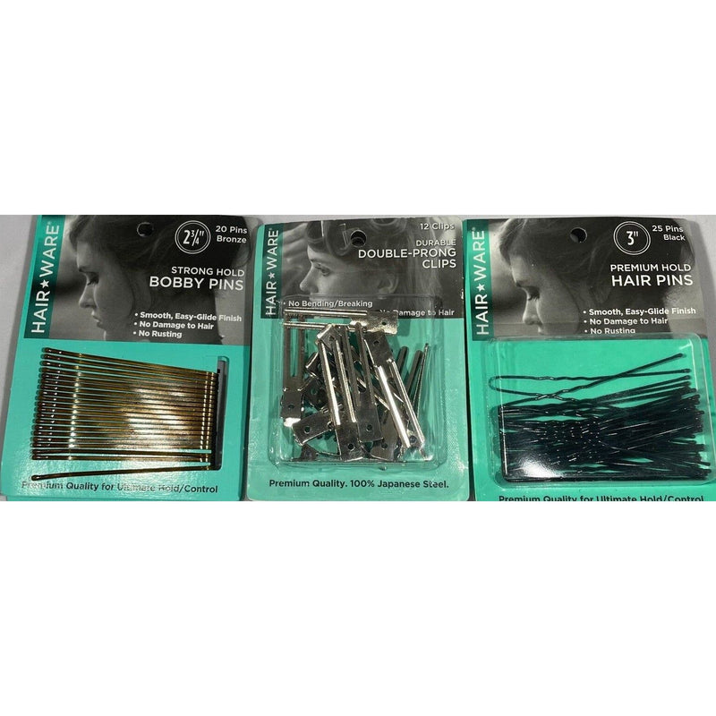0 2 PACK) Hair Ware Premium Hold Hair Pins, Bobby Pins, & Clips - CHOOSE ITEM Religious Items Dark Slate Gray