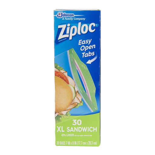 Ziploc Ziploc Sandwich Bags XL, 12 Boxes of 30 Count (360 Total Bags) Food Storage Bags